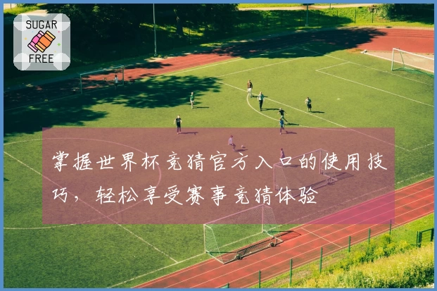 掌握世界杯竞猜官方入口的使用技巧，轻松享受赛事竞猜体验